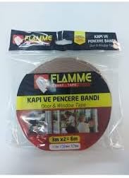 Alternative view of FLAMME E Tipi Kapı Pencere Bandı Kahverengi 6M, Standart