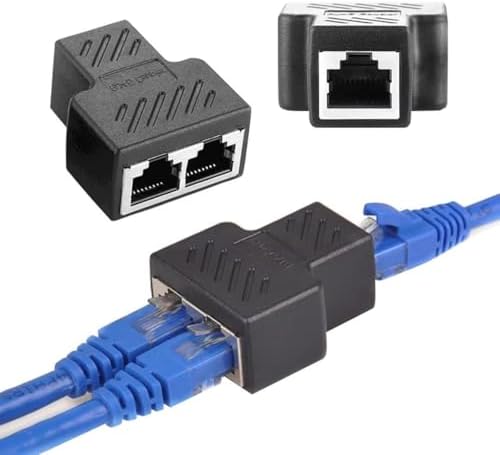 P-26130 Ethernet Splitter 1 ila 2 Ağ Kablosu Adaptörü, Not Sadece Bir Seferde Bir Ağ Bağlayın, ADSL/Bilgisayarlar/TV'ler/Yönlendiriciler ile Uyumlu 1.KALİTE KAPLİN COUPLER SPLİTTER (1)