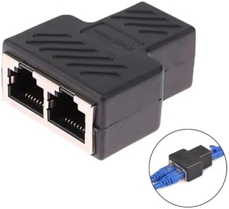 Alternative view of P-26130 Ethernet Splitter 1 ila 2 Ağ Kablosu Adaptörü, Not Sadece Bir Seferde Bir Ağ Bağlayın, ADSL/Bilgisayarlar/TV'ler/Yönlendiriciler ile Uyumlu 1.KALİTE KAPLİN COUPLER SPLİTTER (1)