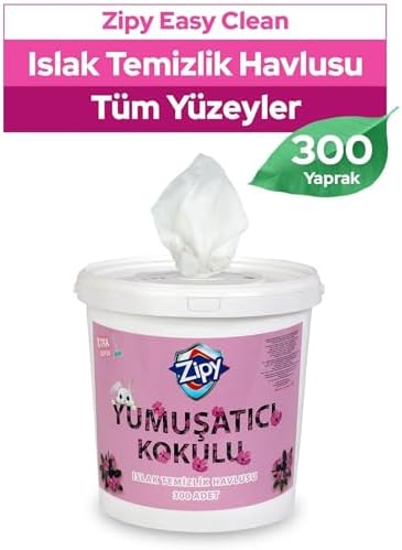 Alternative view of Yumuşatıcı Kokulu Islak Temizlik Havlusu, 300 Yaprak, Tüm Yüzeyler için, Pratik Kova Ambalaj