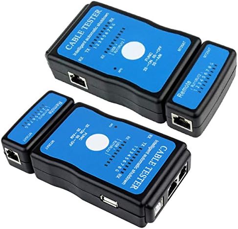 9 Led M-726AT USB+RJ11+ Kopuk Devre, Kısa Devre,Çapraz Bağlantı,Yanlış Eşleşme Bulur. Akıllı otomatik kapanan CAT5, CAT5e, CAT6 UTP/STP Ethernet Kablo Çok Fonksiyonlu Kablo Test Cihazı
