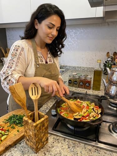 Alternative view of El Yapımı Zeytin Ağacı ve Epoksi Kaşıklık Seti - 3 Adet Doğal Ahşap Mutfak Gereci Dahil