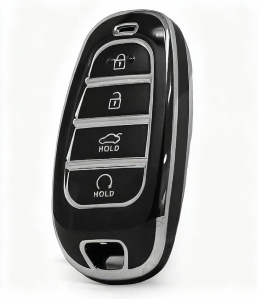 Alternative view of AutoHan Keys Tucson ve Fe için Akıllı Anahtar Kılıfı, 2021-2022 Model, Siyah Gümüş