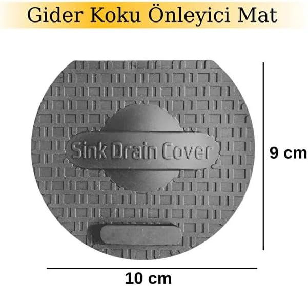 Lavabo Kötü Koku Giderici Önleyici Silikon Mat Sızdırmaz Lavabo Tıkacı Lavabo Tıpası Evye Kapağı GRİ