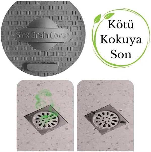 Alternative view of Lavabo Kötü Koku Giderici Önleyici Silikon Mat Sızdırmaz Lavabo Tıkacı Lavabo Tıpası Evye Kapağı GRİ