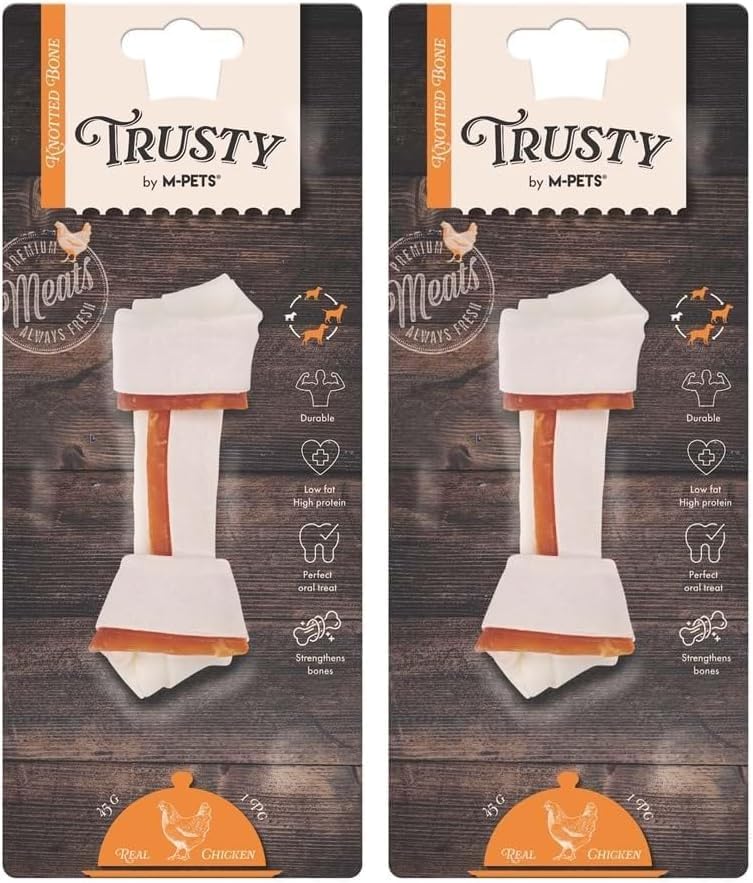 Alternative view of TRUSTY CHICKEN DÜĞÜMLÜ KEMİK 45GR/12,7CM (2 paketi)