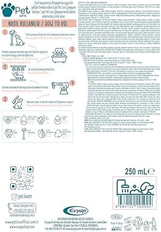 Pet Şampuan, Çilek, 250 Mililitre (2 paketi)