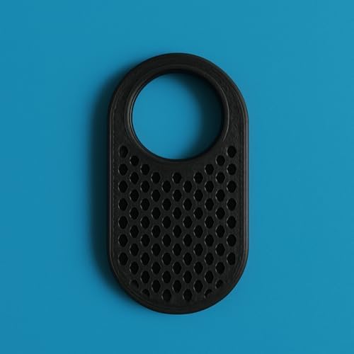 Mizaku Arı Peteği Desenli Smart Tag 2 Kılıf Sert Dayanıklı ile Uyumlu Plastik Koruyucu (Siyah)