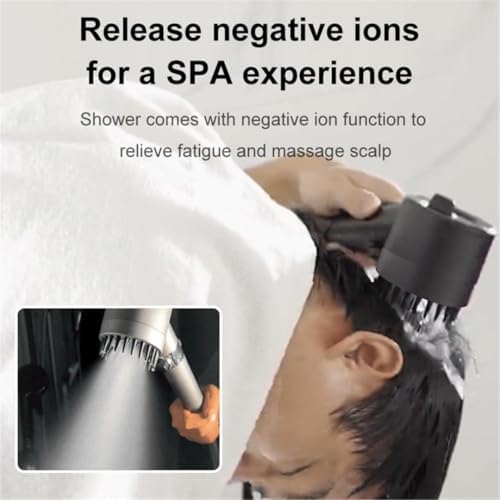 Alternative view of Duş Başlığı Masajlı Uçlu, Su Stop Tuşlu,Filtreli 3 Fonksiyonlu El Duş,%30 Su Tasarruflu Handshower, Massage Handshower