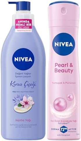 Alternative view of Değerli Yağlar İçeren Vücut Losyonu Kiraz Çiçeği & Jojoba Yağı, 400 ml + Kadın Sprey Deodorant Pearl&Beauty 150 ml