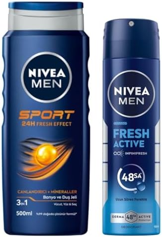 Alternative view of MEN Erkek Sports Duş Jeli, 500 ml+ MEN Erkek Sprey Deodorant Fresh 150 ml
