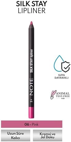 Cosmetics Silk Lipliner Suya Dayanıklı İpeksi Dudak Kalemi - 06 Pink