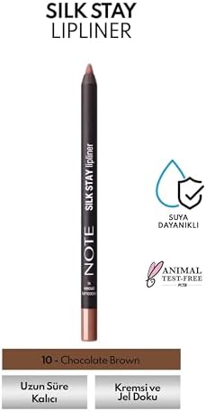 Cosmetics Silk Lipliner Suya Dayanıklı İpeksi Dudak Kalemi - 10 Chocolate Brown