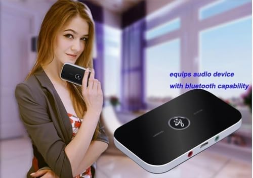 Bluetooth 5.0 2-in-1 Ses Verici ve Alıcı Adaptör – TV PC Araç Hoparlör için Audio Transmitter Receiver, AUX Destekli TX RX Kablosuz Müzik Çevirici | ZR1137