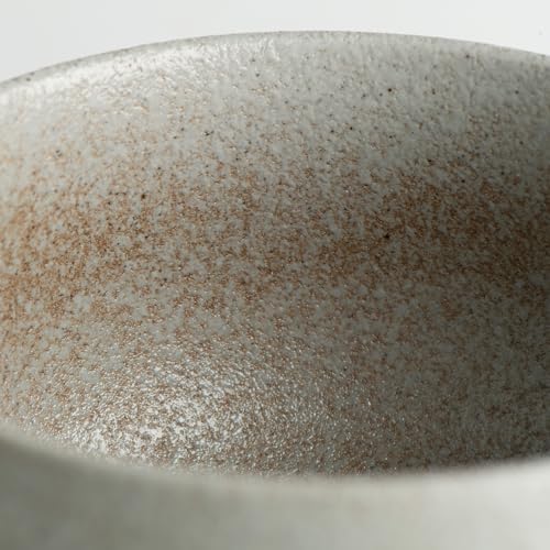 Toganoo Chawan - Seramik Matcha Çayı Kasesi (Gri) - Geniş Ağızlı Çırpma Kasesi - El Yapımı Dokulu - Geleneksel ve Modern Tasarım