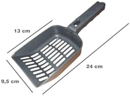 Kedi Kumu Küreği, Askı Aparatlı, 24x13x9.5 cm, Plastik Temizleme Küreği, Çeşitli Renkler 1 Adet