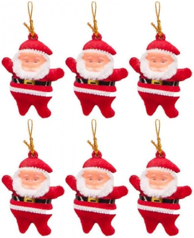 5cm 6 Adet Mini Yılbaşı Ağacı Süsü Baba ağacı süsü (6 adet/paket)