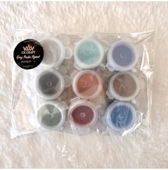 9 Adet Boyası Reçine Sedef Toz Pigment Seti Şeffaf Reçine Pigment Set