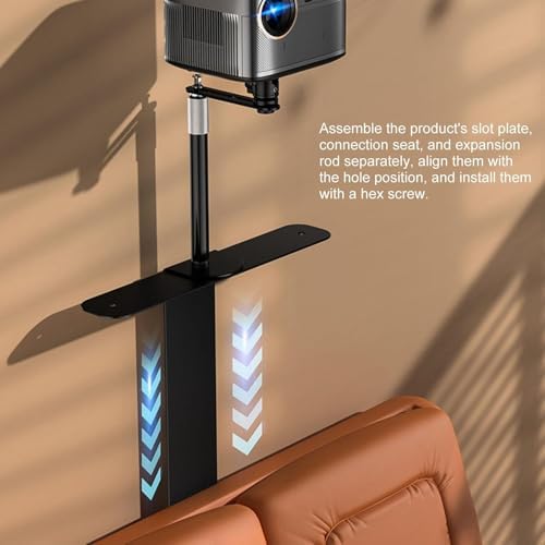 Alternative view of Ayarlanabilir Projeksiyon Standı, 24 cm - 40 cm Yükseklik Uzatma, Çoğu Projektör, Telefon ve Kamera ile Uyumlu, Taşınabilir Tasarım, 360° Açı Ayarı, Yüksek Mukavemetli Alaşımlı Çelik | TY12