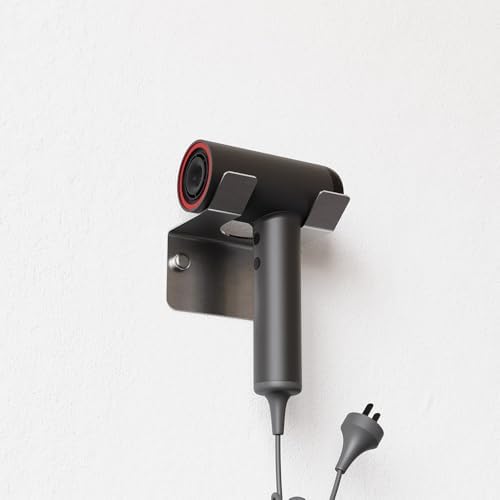 Alternative view of Paslanmaz Çelik Fön Makinesi Askısı-Yapışkanlı ve Vidalı Çift Montaj Seçeneği, Saç Kurutma Tutacağı