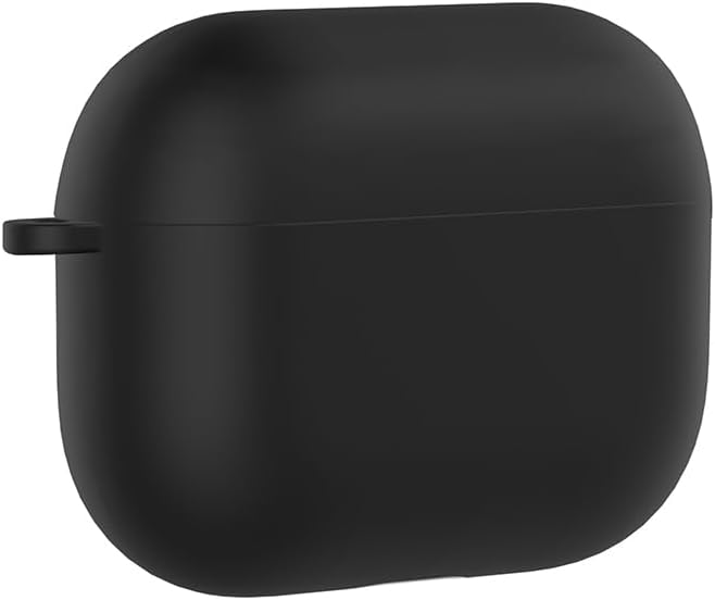 PSR Aksesuar AirPods Pro 3 Uyumlu Silikon Kılıf – Darbe ve Çizilme Koruyucu, Soft Silikon, Kablosuz Şarj Destekli, Taşıma İpi Slotlu (Siyah)
