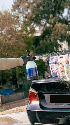 Alternative view of Yüksek Basınçlı 2 Başlıklı Su & Köpük Pompası 2 Litre Çok Amaçlı Kullanım Su Köpük Püskürtücü Ev Otomobil Bahçe İçin Uyumlu Kimyasal Dayanıklı Köpük Yapıcı Pompa