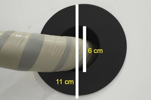 Alternative view of Klima Borusu Dekoratif Kapak, Plastik, Boru Deliği Kapatma Aparatı Koyu Siyah