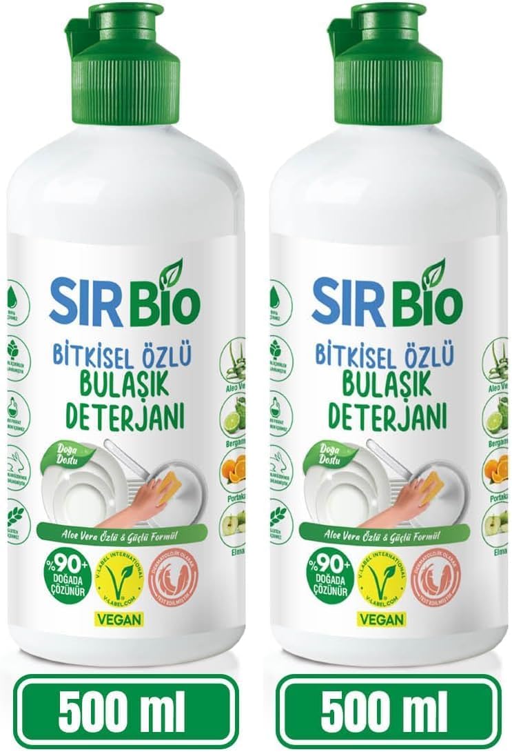 Sır Bio Elde Bulaşık Deterjanı 500 ml (2 paketi)