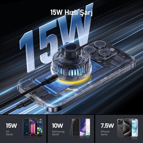 Alternative view of Superauto 45W Araç İçi Şarjı, Kendinden Soğutmalı Telefon Tutucu
