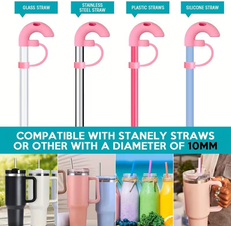 Stanly Uyumlu Anti-Kırışık Silikon Pipet Kapağı – Dudak Kırışık Önleyici