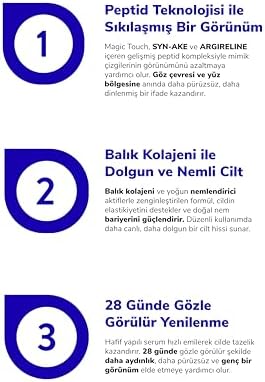 Alternative view of Yaşlanma Karşıtı Serum, Syn-Ake, Argireline, Kolajen, Gelişmiş Peptid Teknolojisi, Tüm Cilt Tipleri İçin, 50ml