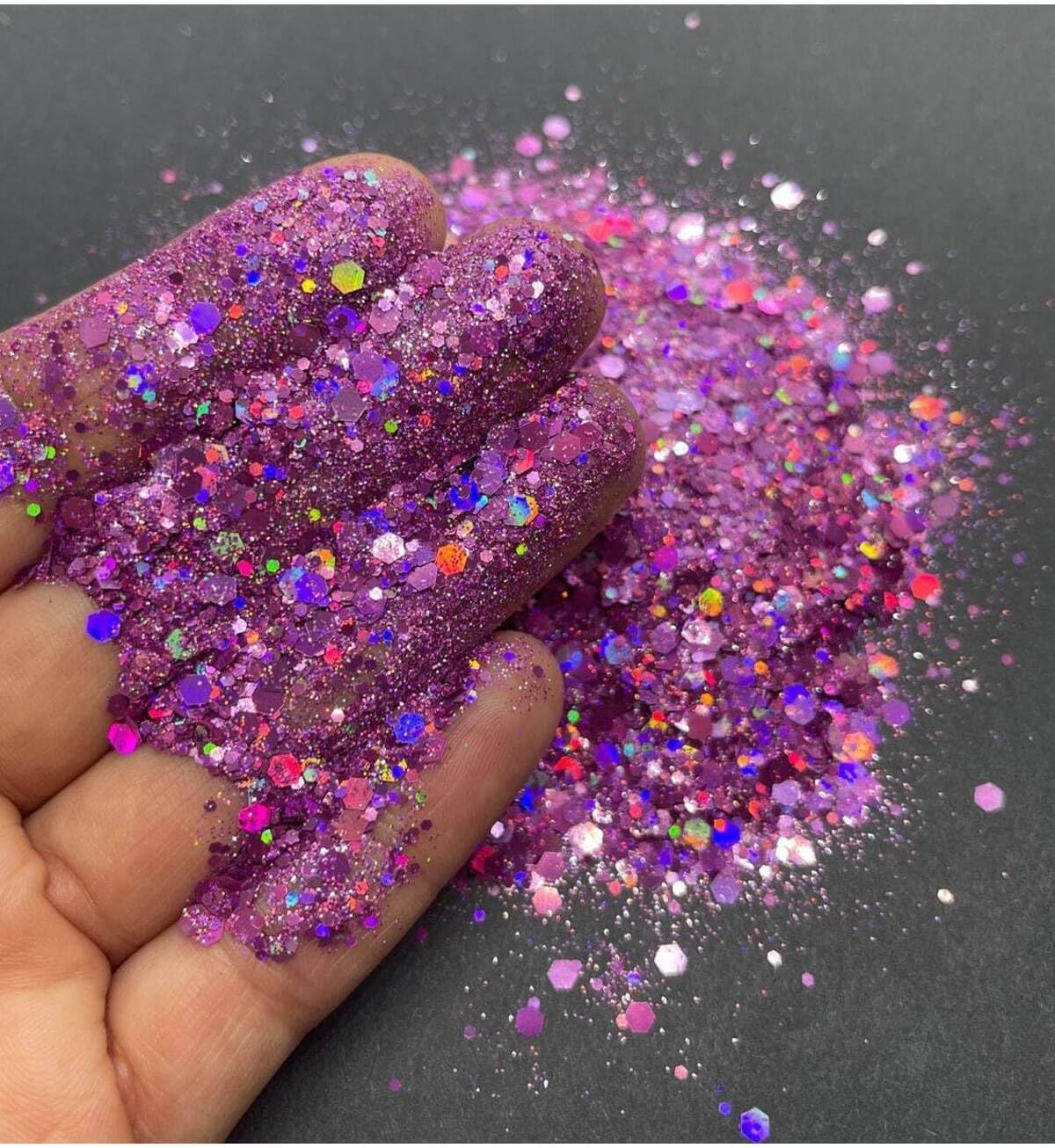 Chunky Glitter 4gr Holografik Reçine Tırnak Makyaj Glitter CG32