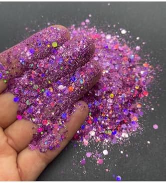 Alternative view of Chunky Glitter 4gr Holografik Reçine Tırnak Makyaj Glitter CG32