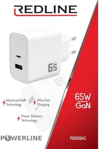 Redline 65W GaN Type-C + USB-A Sarj Adaptörü