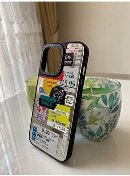 Alternative view of 14 Pro Max İle Uyumlu Aynalı Telefon Kılıfı – Şok Darbe Koruması, Çizilmez Ayna Kapak, Kamera Koruyucu Kapak, Kadın ve Erkek için Şık Koruyucu Kılı (fiyatetilket)