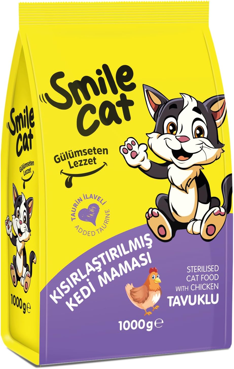 Alternative view of Smile Cat Yetişkin Kısır Kedi Tavuklu 1 kg Kuru Mama