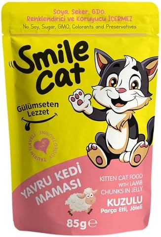 Smile Cat Pouch 85 gr Yavru Kedi Kuzulu