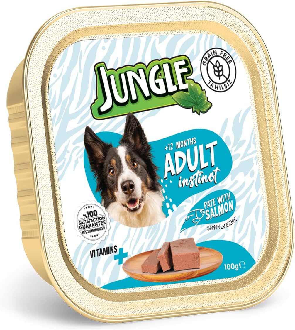 Alternative view of Jungle Püre Yetişkin Köpek Somonlu 100 g