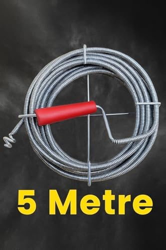 Alternative view of Kanal Açma Teli, 9 mm Kalınlık, Dayanıklı Metal Tel, Lavabo ve Gider Borusu Açacağı, Tıkanıklık Giderici, Spiral Tel, Ergonomik Sap, Kolay Kullanım, Lavabo, Tuvalet, Banyo, Küvet Açıcı (5 M)