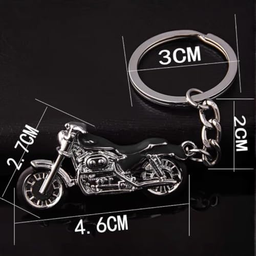 Alternative view of Kdot Motorsiklet Tasarımlı Anahtarlık, Siyah, Çinko Alaşım Metal, Motor Temalı, Dayanıklı, 4.5x2.5 cm