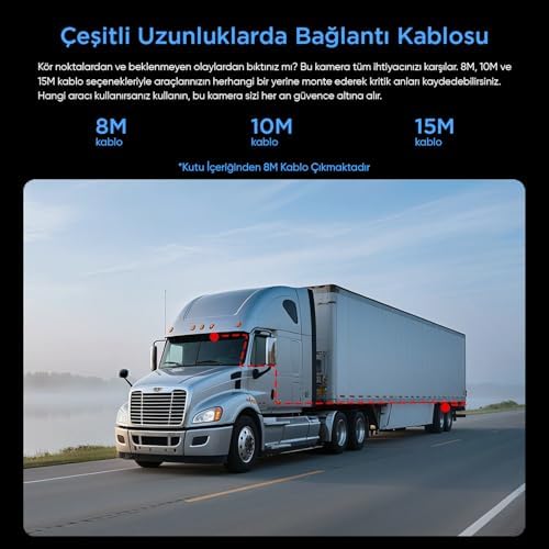 RWE800 A229 Ultra Uyumlu 4K Ultra HD IP67 Su Geçirmez Dış Arka Kamera
