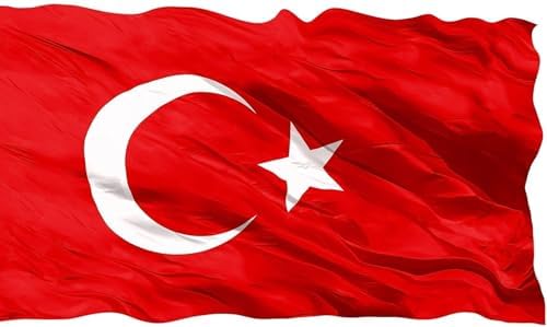 Alternative view of Türk Bayrağı 18 Mart / 23 Nisan / 19 Mayıs / 15 Temmuz / 30 ağustos / 29 Ekim / 10 Kasım/Önemli Günler ve Milli Bayramlar İçin Bayrak (Bina İç ve Dış Cephesi ve Gönder İçin Uygun) (300x450)