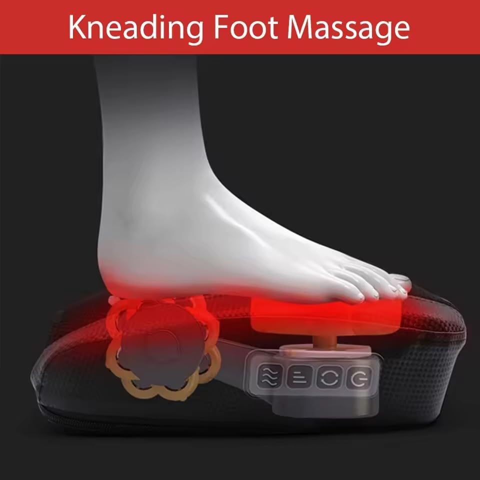 Alternative view of Shiatsu Ayak Masaj Aleti – Yoğurma & Akupresür Masajı, Isıtmalı Kompres, 5 Kademeli Ayak Rolleri, 3 Seviyeli Yoğunluk, Baldır ve Ayak Tabanı Masaj Makinesi | ZXL-18