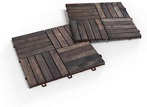 Alternative view of Akasya Ahşap Yer Karosu, ESPRESSO 30x30 cm, 10'lu Paket, 0.9 m² Yer Kaplama
