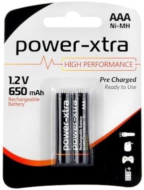 Alternative view of Power-Xtra 1.2V 650 mAh AAA ince Şarjlı Ni-Mh Pil - 2li Blister