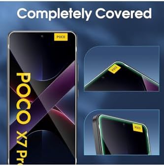 - POCO ile uyumlu X7 Pro Ekran Koruyucu 9H Temperli Cam Şeffaf Passifik Koruma Camı