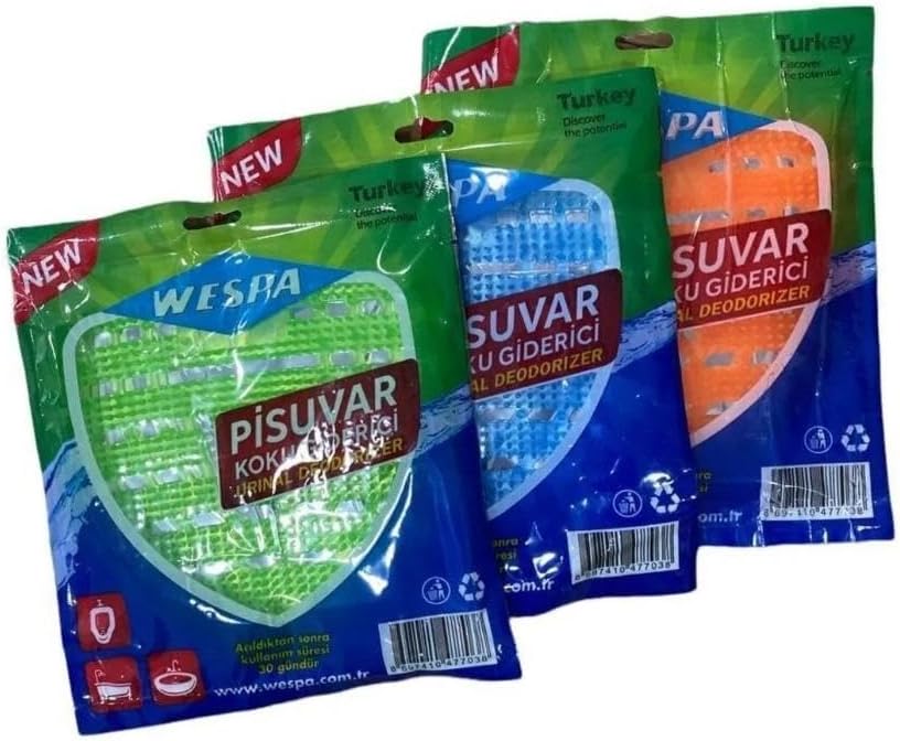 Alternative view of WESPA Parfümlü Pisuvar Koku Giderici, 3'lü Paket, Deodorizer Tablet, Yeşil ve Mavi