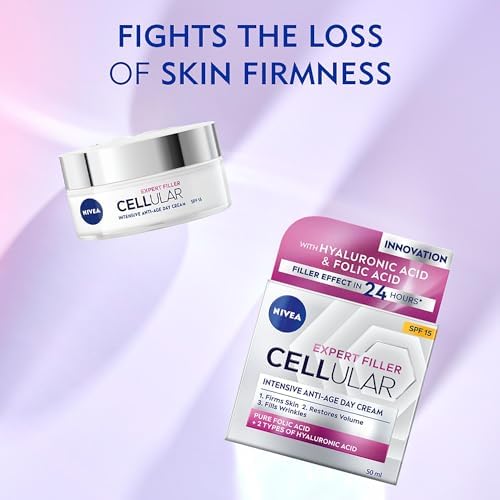 Alternative view of Cellular Expert Filler Yoğun Yaşlanma Karşıtı Gündüz Bakım Yüz Kremi 50 ml, Hyaluronik Asit ve Folik Asit, SPF15 Güneş Koruması (2 paketi)