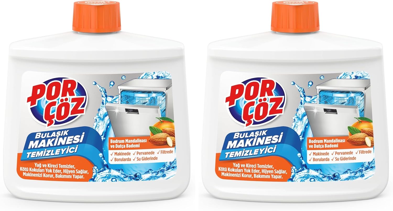 Bulaşık Makinesi Temizleyici (Bodrum Mandalinası - Datça Bademi) 250 ml (2 paketi)