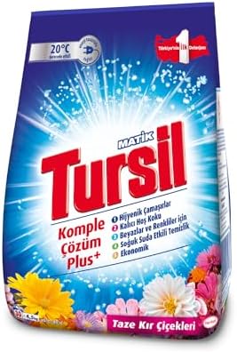 Alternative view of Tursil Matik Toz Çamaşır Deterjanı Maksimum Güç Taze Kır Çiçekleri 4,5 kg 30 Yıkama, Kır Çiçekleri 4.5kg (2 paketi)